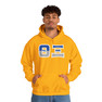 Theta Xi Two Toned Greek Lettered Hooded Sweatshirts