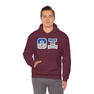 Theta Xi Two Toned Greek Lettered Hooded Sweatshirts