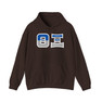 Theta Xi Two Toned Greek Lettered Hooded Sweatshirts