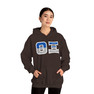 Theta Xi Two Toned Greek Lettered Hooded Sweatshirts