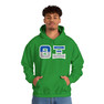 Theta Xi Two Toned Greek Lettered Hooded Sweatshirts
