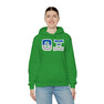Theta Xi Two Toned Greek Lettered Hooded Sweatshirts