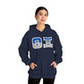 Theta Xi Two Toned Greek Lettered Hooded Sweatshirts