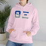 Theta Xi Two Toned Greek Lettered Hooded Sweatshirts