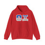 Theta Xi Two Toned Greek Lettered Hooded Sweatshirts