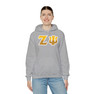 Zeta Psi Two Toned Greek Lettered Hooded Sweatshirts