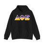 Delta Phi Epsilon Two Tone Lettered Hooded Sweatshirts