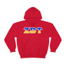 Zeta Beta Tau Two Toned Greek Lettered Hooded Sweatshirts