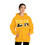 Sigma Nu Two Toned Greek Lettered Hooded Sweatshirts