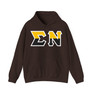 Sigma Nu Two Toned Greek Lettered Hooded Sweatshirts