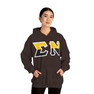 Sigma Nu Two Toned Greek Lettered Hooded Sweatshirts