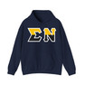 Sigma Nu Two Toned Greek Lettered Hooded Sweatshirts