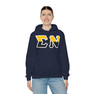 Sigma Nu Two Toned Greek Lettered Hooded Sweatshirts
