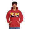 Sigma Nu Two Toned Greek Lettered Hooded Sweatshirts