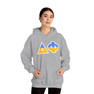 Delta Phi Two Toned Greek Lettered Hooded Sweatshirts
