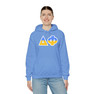 Delta Phi Two Toned Greek Lettered Hooded Sweatshirts