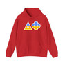 Delta Phi Two Toned Greek Lettered Hooded Sweatshirts