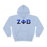 Printify Zeta Phi Beta Two Tone Lettered Hooded Sweatshirts 