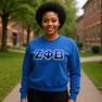 Zeta Phi Beta Two Tone Lettered Crew Sweatshirts