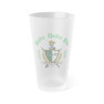 Alpha Delta Phi Frosted Glass, 16oz