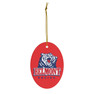 Belmont University Holiday Crest Oval Ornaments