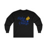 Printify Alpha Phi Omega Flame Logo Long Sleeve Tee 