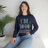 Printify I'm So Eggstra Sweatshirt 