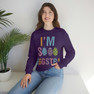 Printify I'm So Eggstra Sweatshirt 