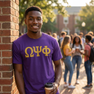 Omega Psi Phi Greek Lettered Arch T-Shirts