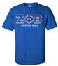  Personalized Zeta Phi Beta Lettered T-shirt - Best Value 