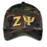 Zeta Psi Lettered Camouflage Hats