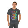 Teach Bravery, Spread Kindness, Accept Difference Bella Canvas T-shirts