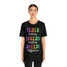 Teach Bravery, Spread Kindness, Accept Difference Bella Canvas T-shirts