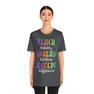 Teach Bravery, Spread Kindness, Accept Difference Bella Canvas T-shirts