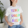  Teach Bravery, Spread Kindness, Accept Difference Bella Canvas T-shirts 