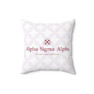 Alpha Sigma Alpha Elevate & Influence Pattern Square Pillow