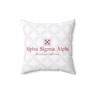 Alpha Sigma Alpha Elevate & Influence Pattern Square Pillow