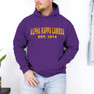  Alpha Kappa Lambda Established Hooded Sweatshirts 