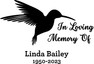 In Loving Memory Of Hummingbird Sticker