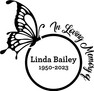 In Loving Memory Of Butterfly Sticker