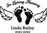 In Loving Memory Baby Feet Sticker