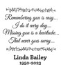  Remembering You Is Easy, I Do It Every Day, Missing You is a heartache, That never goes away In Memory Sticker 