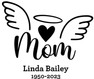 Relative With Wings In Loving Memory Of Sticker