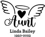 Relative With Wings In Loving Memory Of Sticker