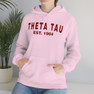  Theta Tau Established Hooded Sweatshirts 