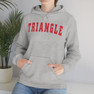 Triangle Letterman Hooded Sweatshirts