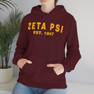  Zeta Psi Established Hooded Sweatshirts 
