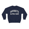 Favorite Alpha Gamma Delta Crewneck Sweatshirt