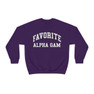 Favorite Alpha Gamma Delta Crewneck Sweatshirt