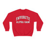 Favorite Alpha Gamma Delta Crewneck Sweatshirt